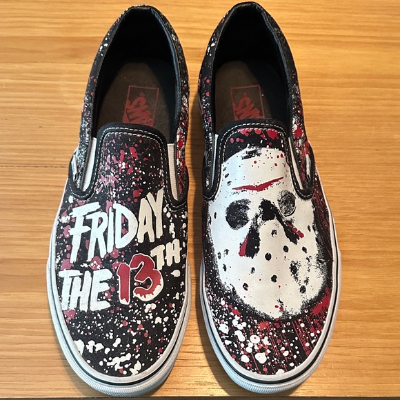 Vans Friday the 13th Slip-On Shoes size 10.5 - Picture 1 of 8